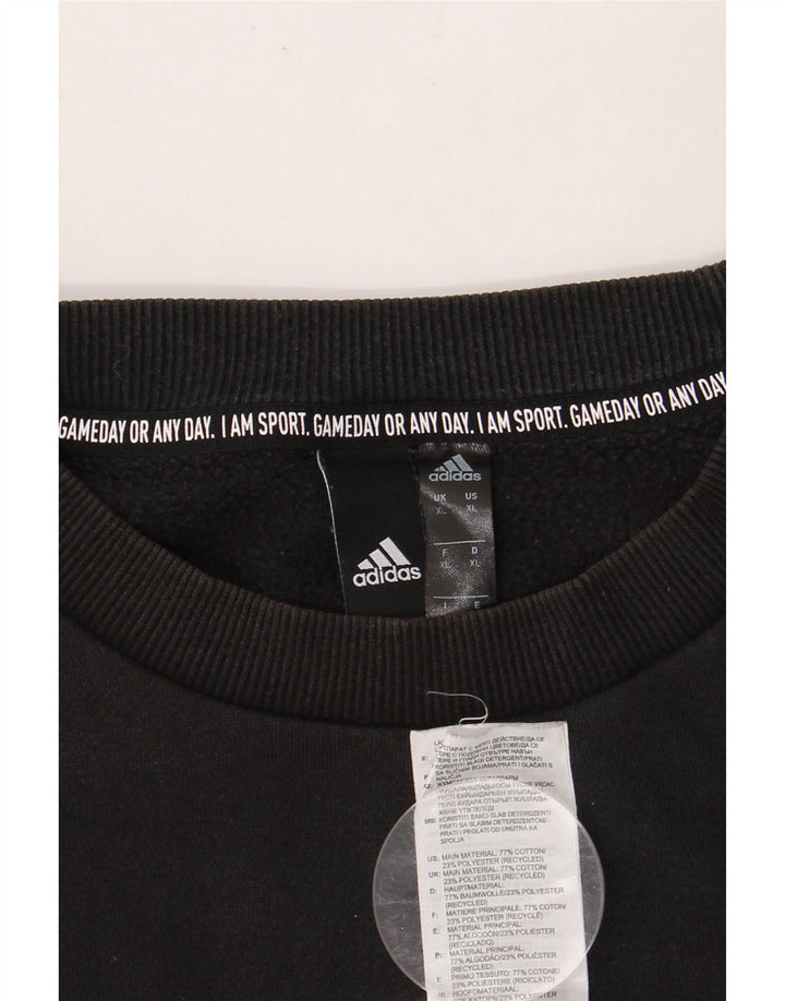 Ανδρικό γραφικό φούτερ ADIDAS Jumper XL Μαύρο βαμβακερό