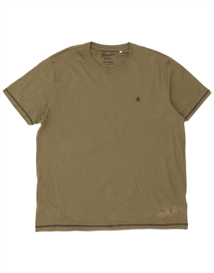 Ανδρικό T-Shirt Penguin Top 3XL πράσινο βαμβακερό