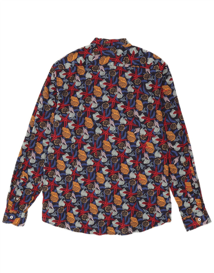 Ανδρικό πουκάμισο Bread & Buttons XL Πολύχρωμο Animal Print Βαμβακερό