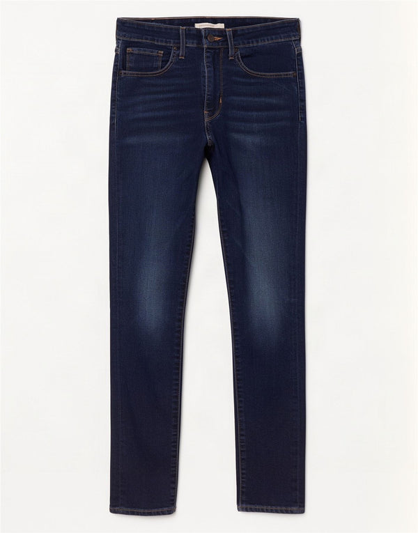 Γυναικεία Levi's 721 Ψηλόχρωμα Skinny Jeans W27 L28 Navy Blue Cotton