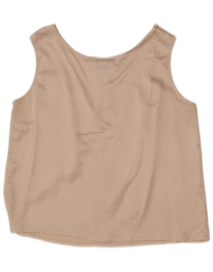 Luisa Spagnoli Γυναικείο γιλέκο Crop Top IT 42 2XL Beige Polyester