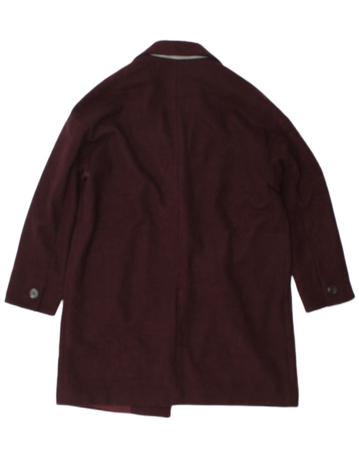 Topshop Γυναικείο Πανωφόρι UK 12 Medium Burgundy Polyester