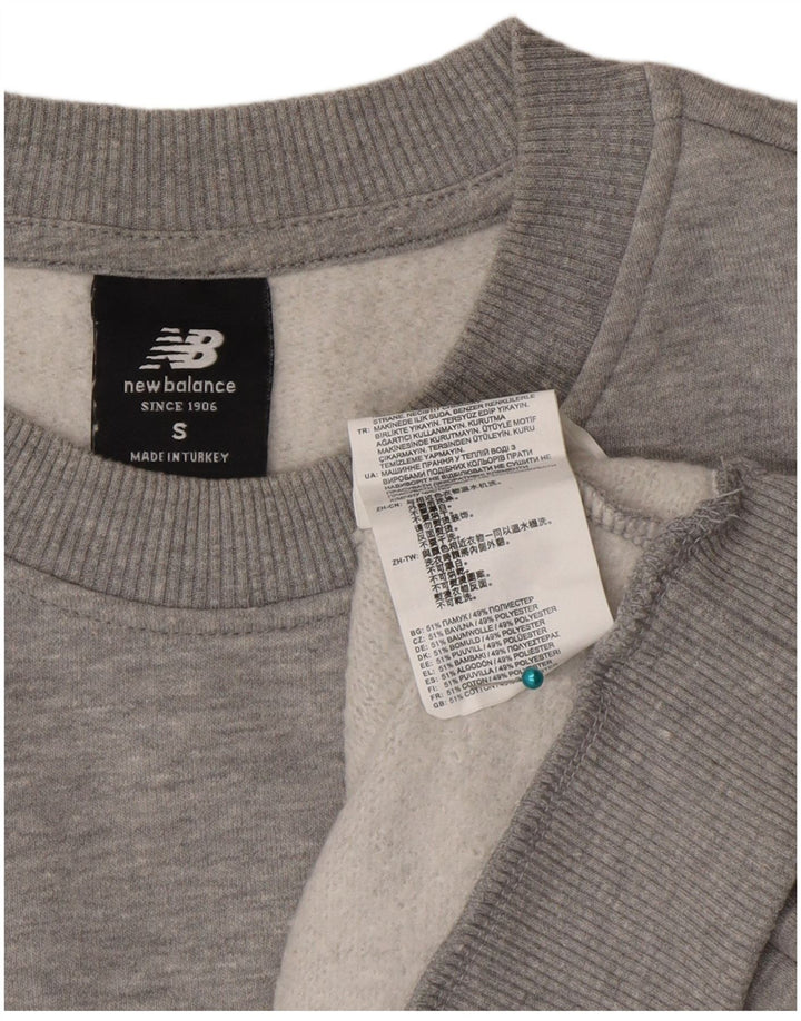 Ανδρικό γραφικό φούτερ New Balance Jumper Μικρό Γκρι Βαμβακερό