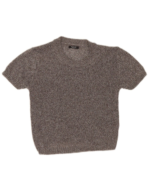 Massimo Dutti Γυναικείο πουλόβερ με λαιμόκαυστο UK 6 XS με γκρι φλιτζάνι