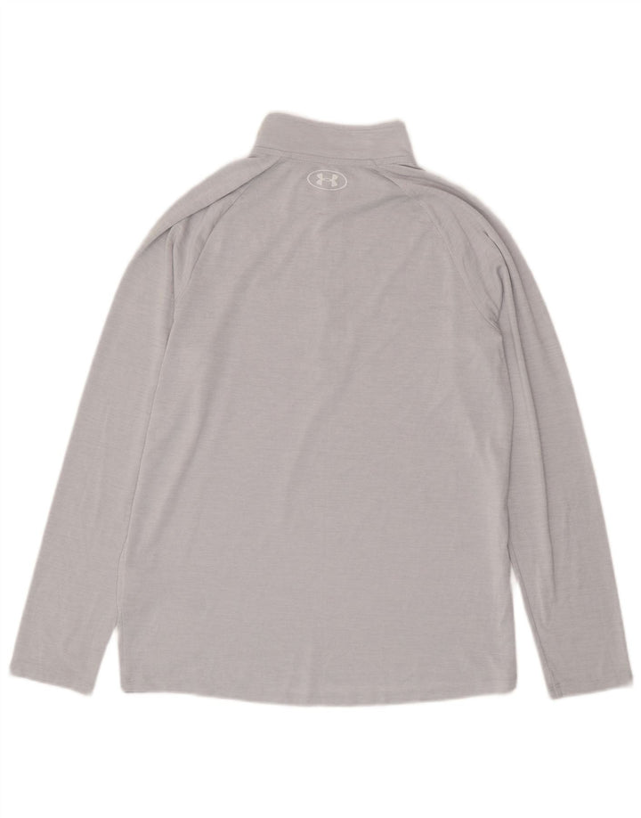 Ανδρική φόρμα πουλόβερ με φερμουάρ Under Armour Top Medium Grey Polyester