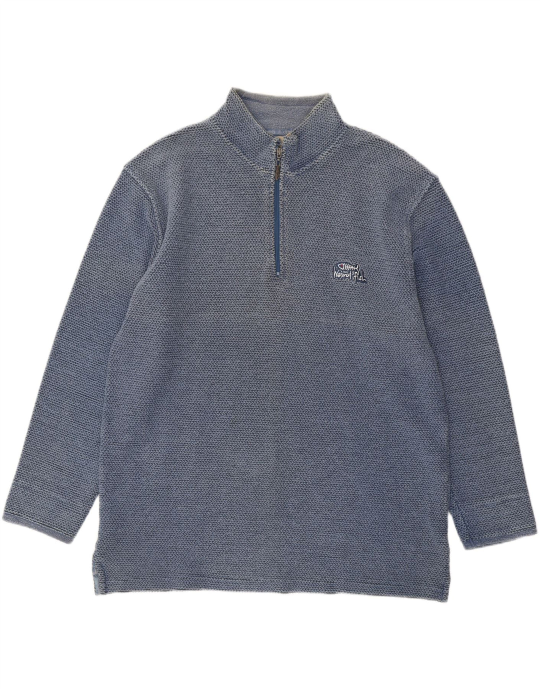 Ανδρικό φούτερ Weird Fish με φερμουάρ Jumper XL Μπλε βαμβακερό