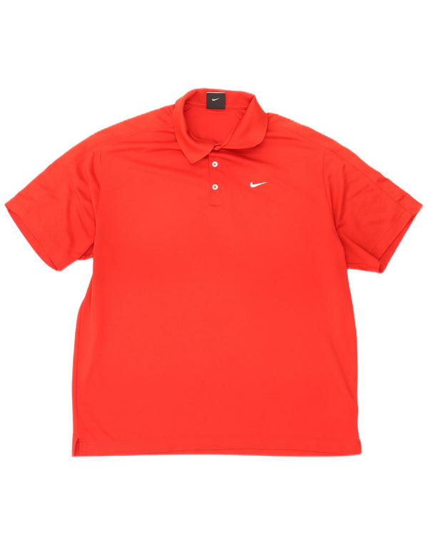 Ανδρικό μπλουζάκι πόλο NIKE Dri Fit UK 47/48 2XL κόκκινο πολυεστέρα