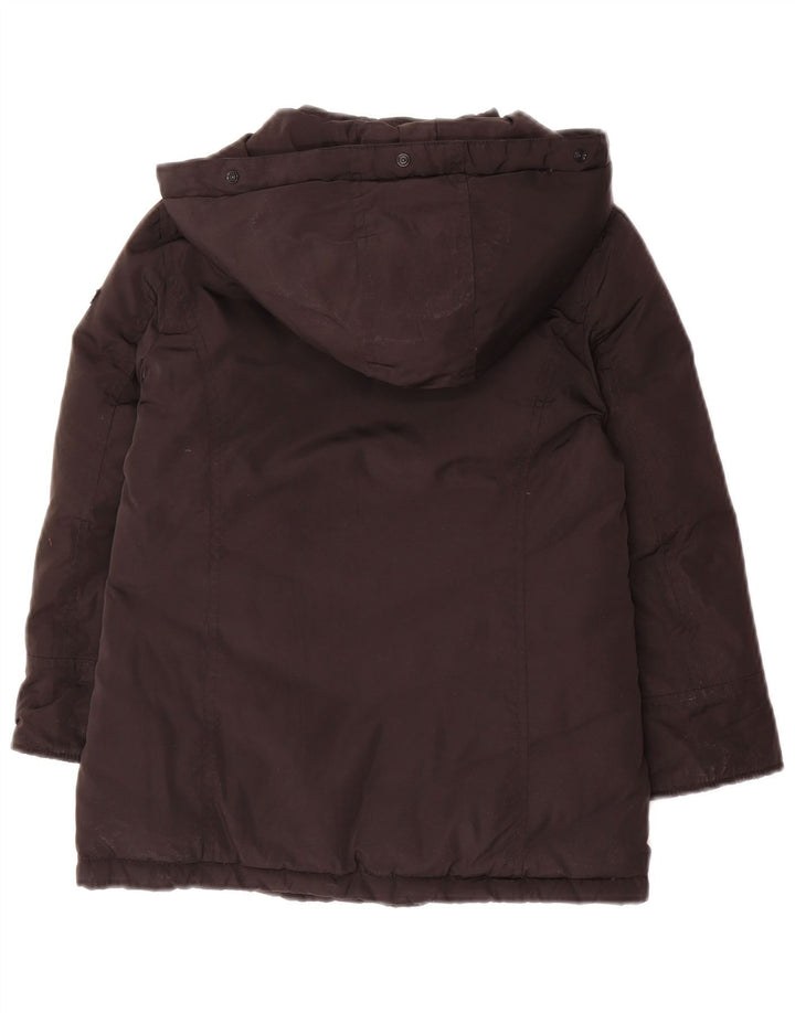 Woolrich Girls Hooded Jacket 5-6 Years Μαύρο