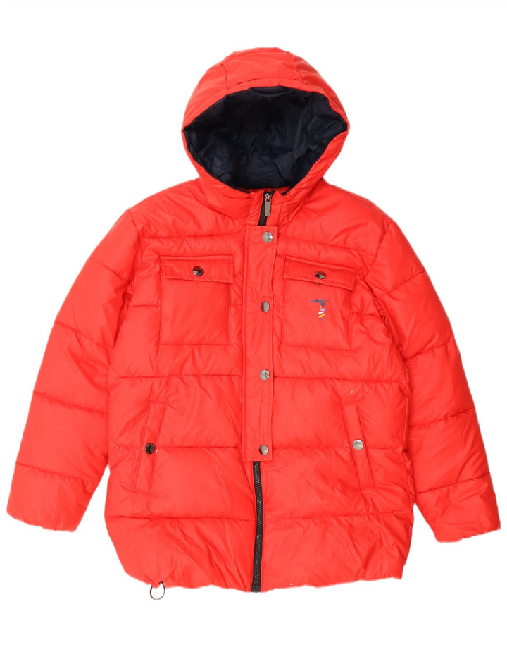 Μπουφάν Trussardi Boys Graphic Hooded Gedded Jacket 11-12 Years Red Polyester