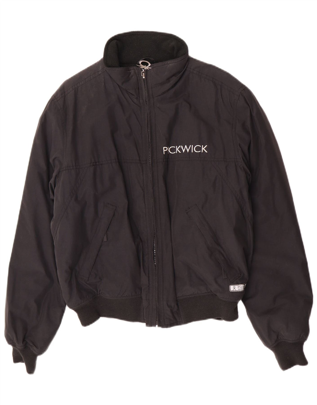 Ανδρικό μπουφάν με επένδυση Pickwick Bomber UK 38 μεσαίο μαύρο βαμβακερό