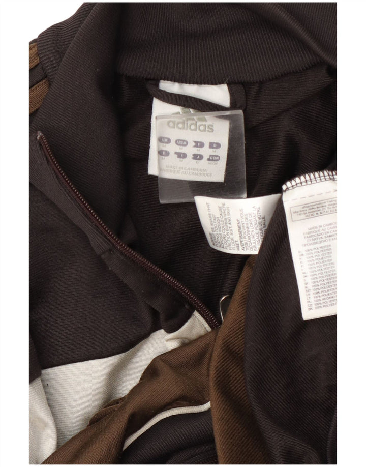 Ανδρική αθλητική φόρμα Adidas Top Jacket μεσαίο καφέ Colourblock Polyester