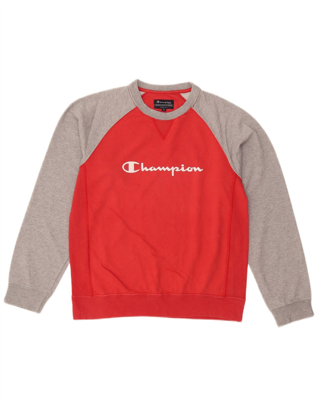Ανδρικό γραφικό φούτερ Champion Jumper Small Red Colourblock