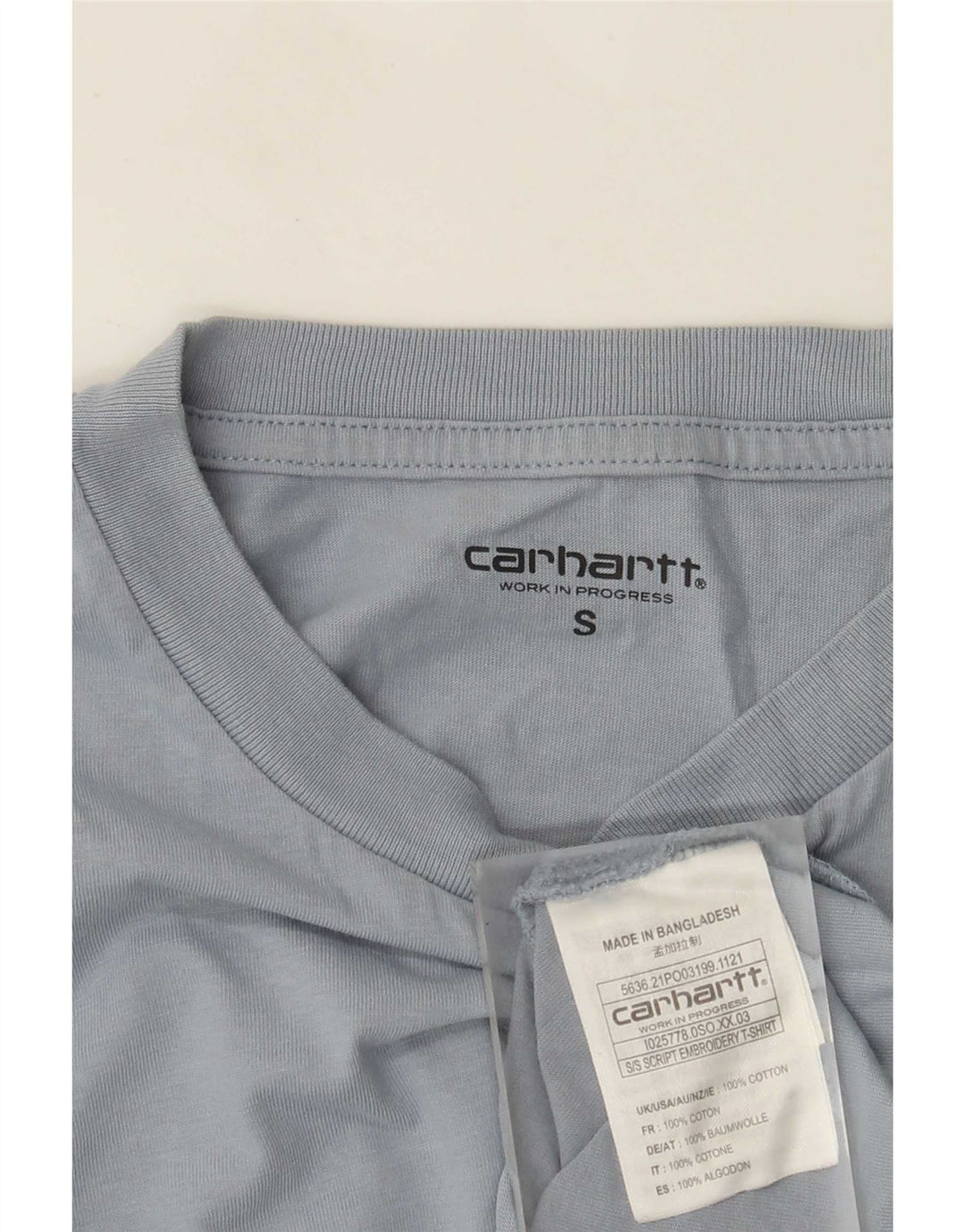 Ανδρικό T-Shirt Carhartt Μπλουζάκι από μικρό μπλε βαμβακερό