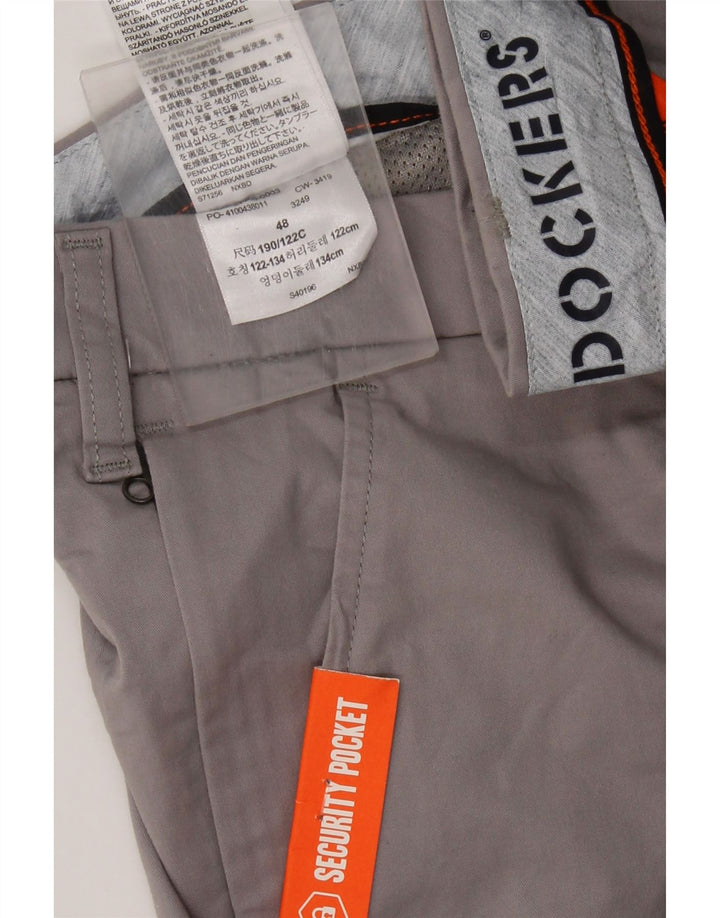 DOCKERS Ανδρικό σορτς Chino W48 4XL Γκρι βαμβακερό