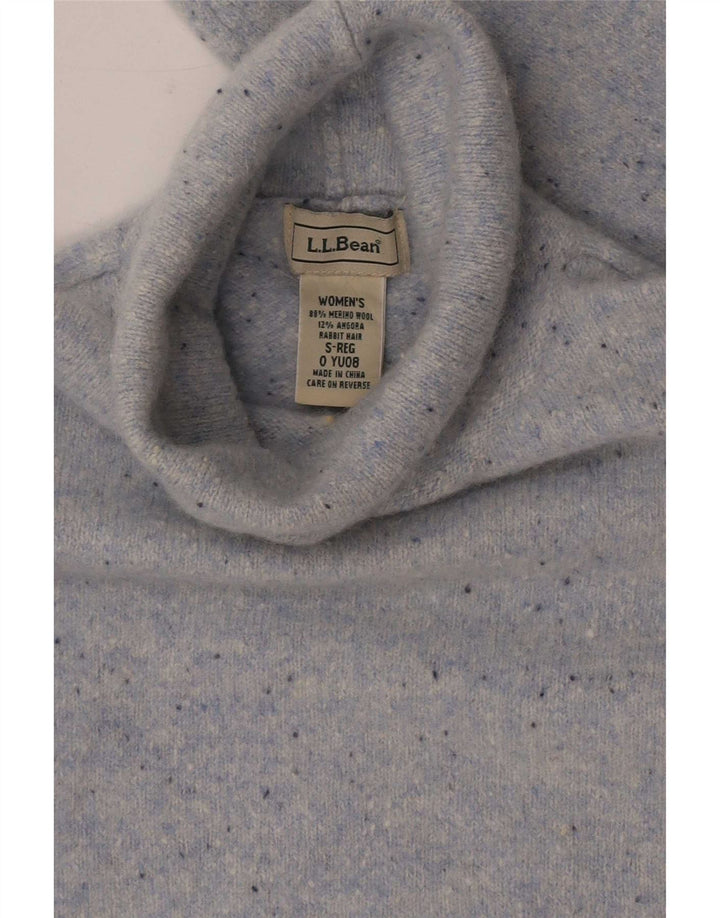L.L.Bean Γυναικείο πουλόβερ με ρολό λαιμόκοψη UK 8 Small Grey Flecked