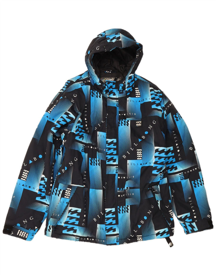 Billabong Ανδρικό τζάκετ αντιανεμικό γραφικό UK 38 Medium Blue Geometric