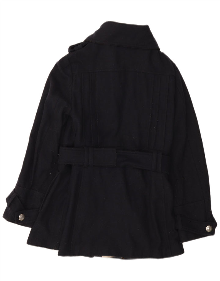 Topshop Γυναικείο Πανωφόρι UK 14 Medium Navy Blue Wool