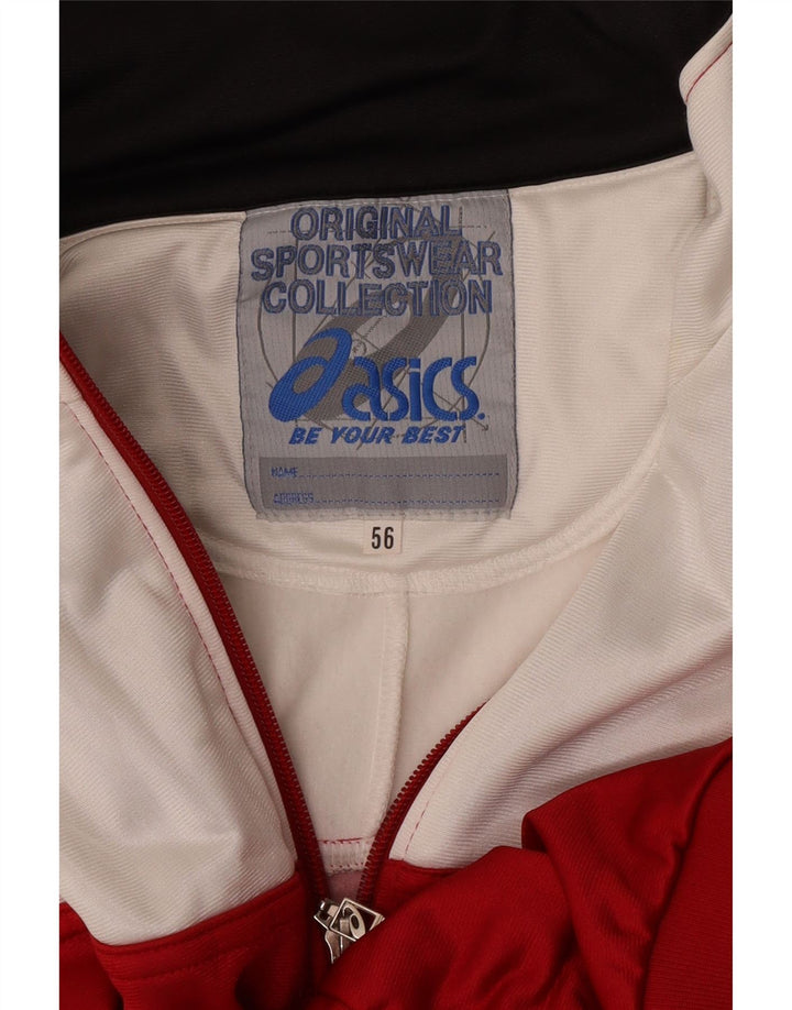 Ανδρική αθλητική φόρμα γραφικών Asics Top Jacket IT 56 XL Red Colourblock