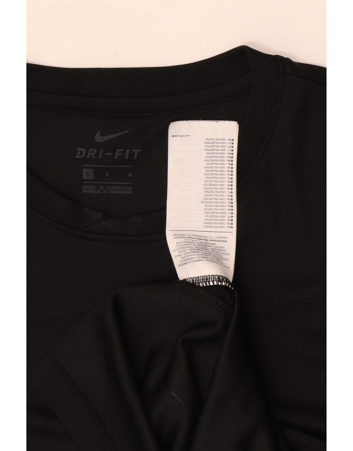 Ανδρικό T-shirt Nike Dri Fit Top Large Μαύρο Πολυεστέρας