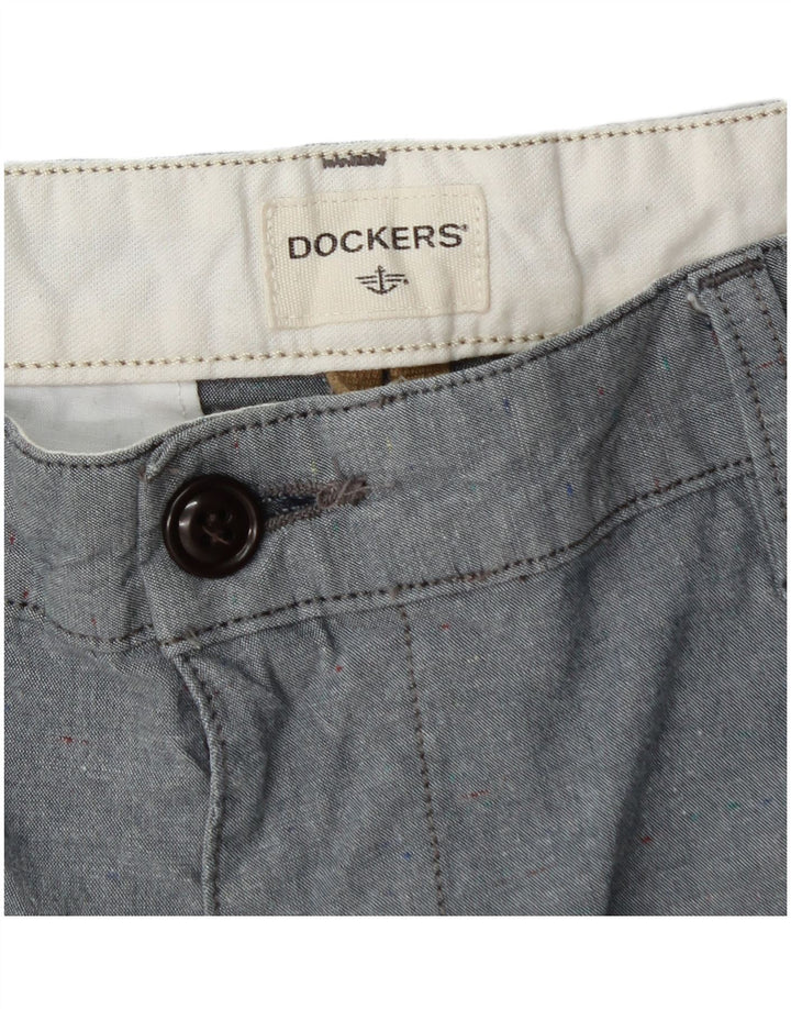 Ανδρικό σορτς Chino Dockers W32 Μεσαίο γκρι βαμβακερό