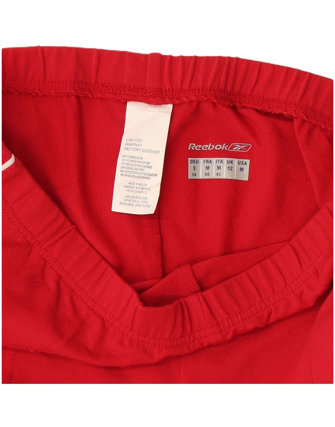 Γυναικεία αθλητική φόρμα Reebok Παντελόνι UK 12 Medium Red Nylon