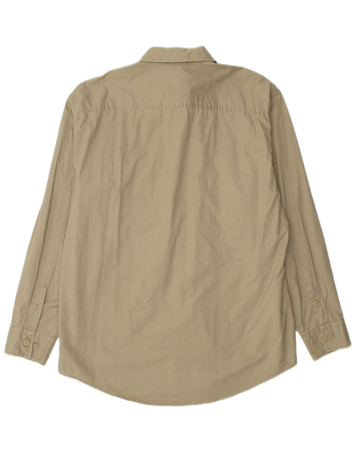 TIMBERLAND Ανδρικό γραφικό πουκάμισο μεγάλο χακί βαμβακερό