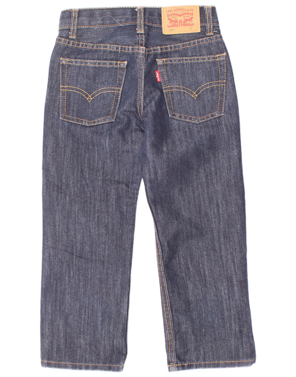 Levi's Boys 514 Straight Jeans 4-5 ετών W22 L8 Navy Blue Cotton