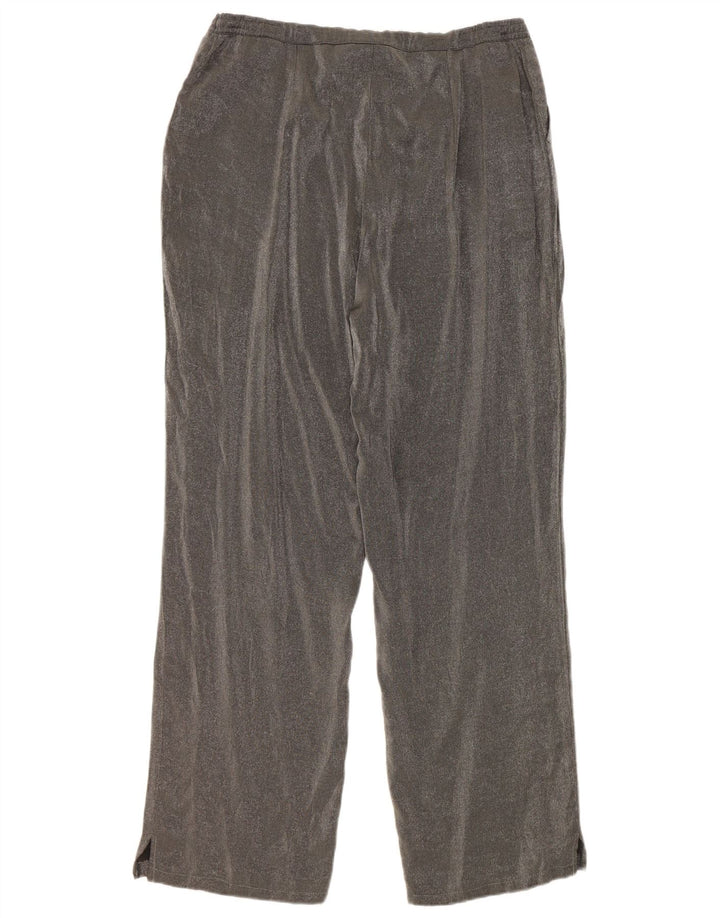 Γυναικείο ίσιο casual παντελόνι Marks & Spencer W32 L30 Γκρι βισκόζη