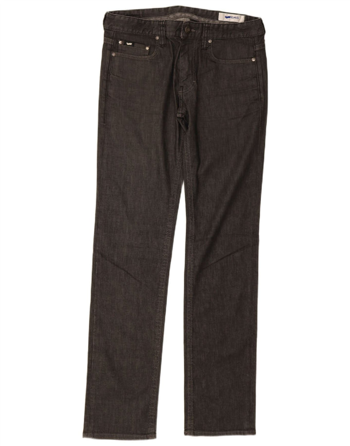 Ανδρικό τζιν Gas ίσιο W33 L34 Γκρι βαμβακερό