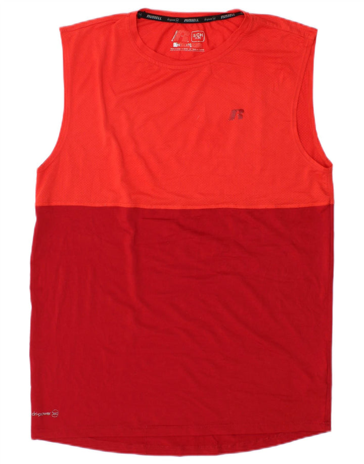 RUSSELL ATHLETIC Ανδρικό γιλέκο Dri-Power Top Small Red Colorblock Πολυεστέρας