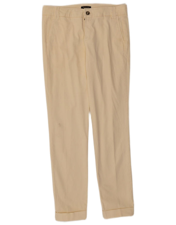 Massimo Dutti Γυναικείο λεπτό παντελόνι Chino US 4 Small W26 L28 Beige βαμβακερό