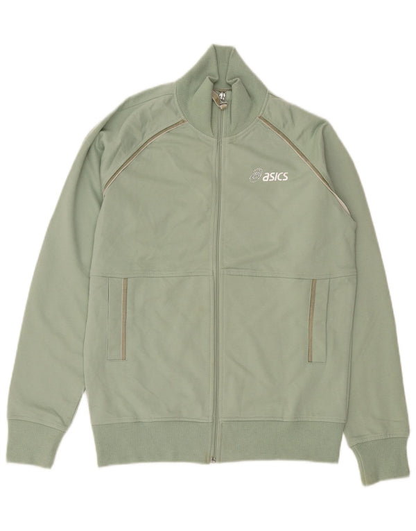 Γυναικεία αθλητική φόρμα Asics Top Jacket UK 14 Μεσαίο πράσινο βαμβακερό