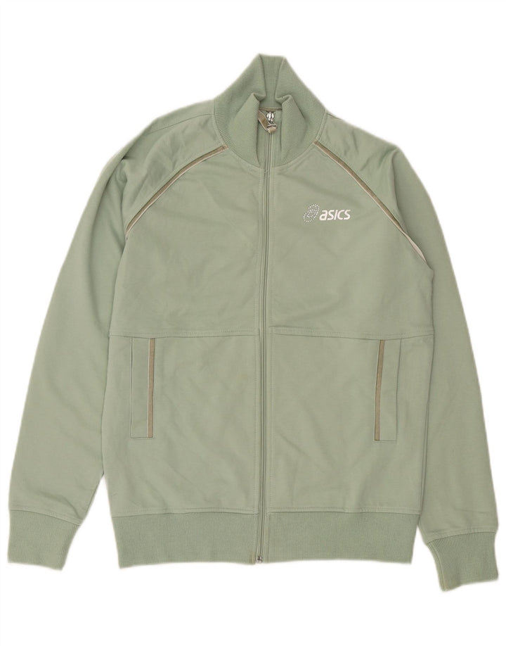 Γυναικεία αθλητική φόρμα Asics Top Jacket UK 14 Μεσαίο πράσινο βαμβακερό