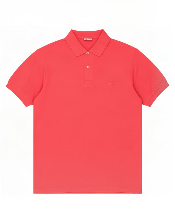 Sergio Tacchini Ανδρικό Πόλο Μπλουζάκι Μεσαίο Ροζ Βαμβακερό