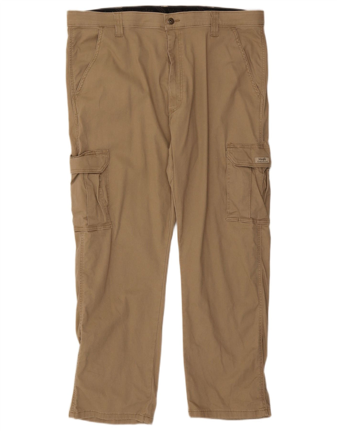 WRANGLER Mens Straight Cargo Trousers W40 L29 Beige Cotton Vintage Wrangler and Second-Hand Wrangler from Messina Hembry 