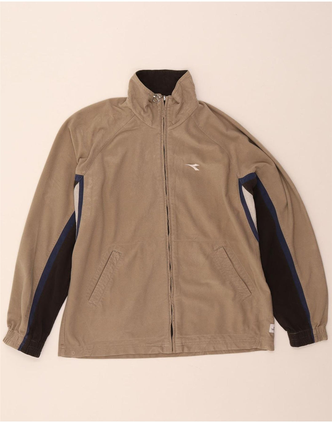 Ανδρική φόρμα Diadora Top Jacket UK 38 Medium Beige Colourblock Polyester