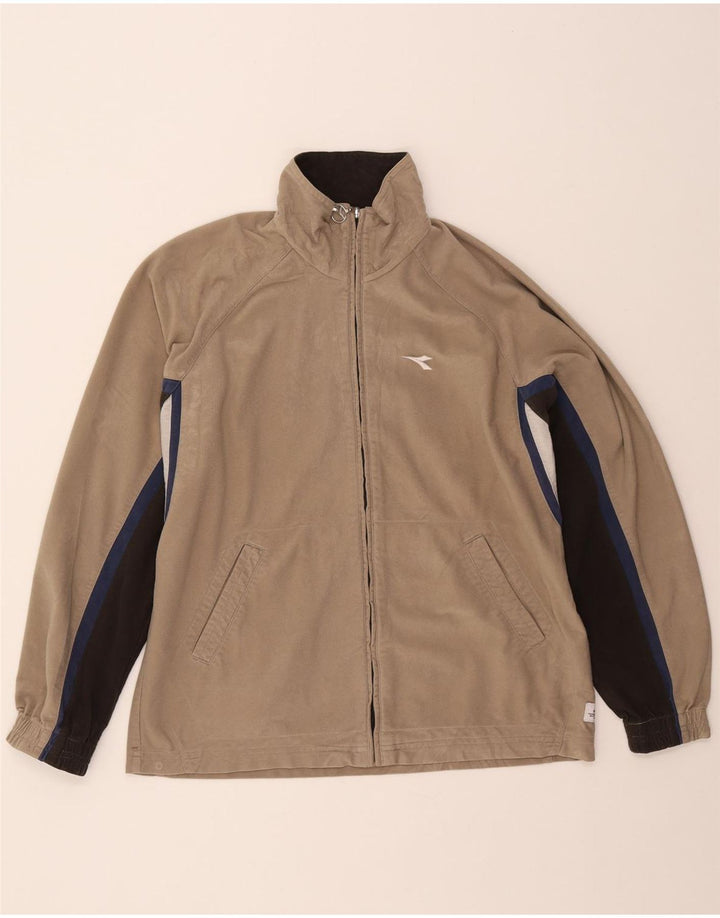 Ανδρική φόρμα Diadora Top Jacket UK 38 Medium Beige Colourblock Polyester