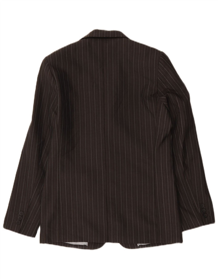 Marks & Spencer Boys Autograph Blazer Jacket 12-13 Years Grey Pinstripe