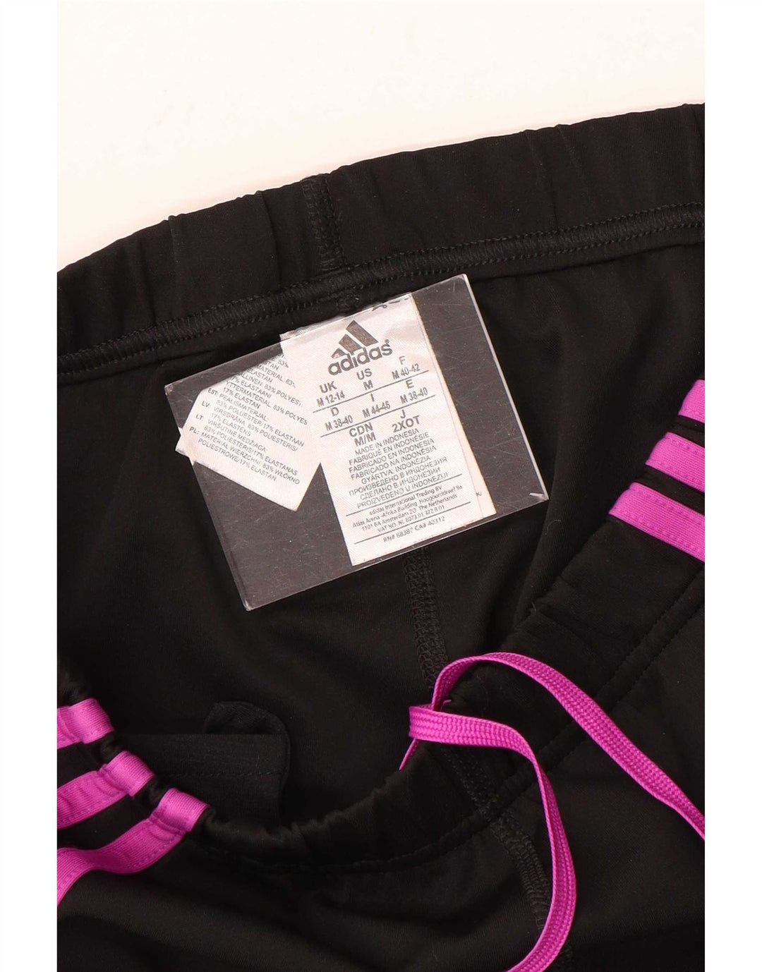 Γυναικεία αθλητική φόρμα Adidas Crop UK 12/14 Medium Black Polyester