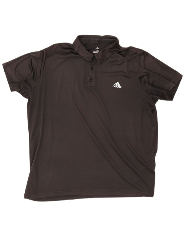 Ανδρικό πουκάμισο Adidas Climalite Polo 2XL Μαύρο