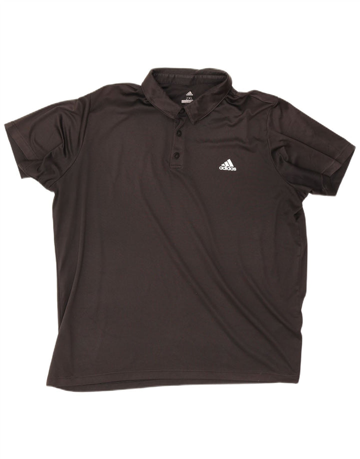 Ανδρικό πουκάμισο Adidas Climalite Polo 2XL Μαύρο