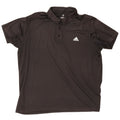 Ανδρικό πουκάμισο Adidas Climalite Polo 2XL Μαύρο