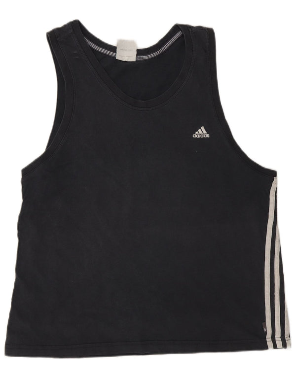 Ανδρικό γιλέκο Adidas Large μαύρο βαμβακερό