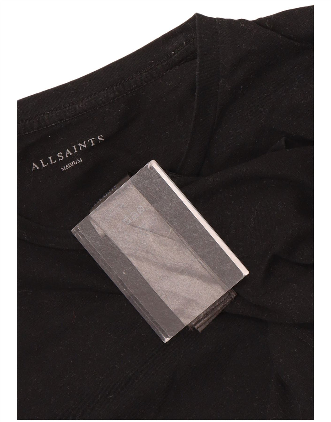 Ανδρικό T-Shirt All Saints Top Μεσαίο μαύρο βαμβακερό