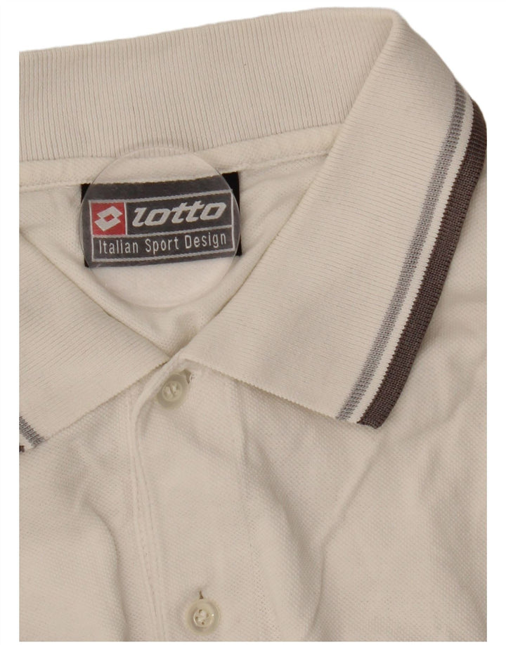 Lotto Mens A.C. Cesena Polo πουκάμισο XL Λευκό