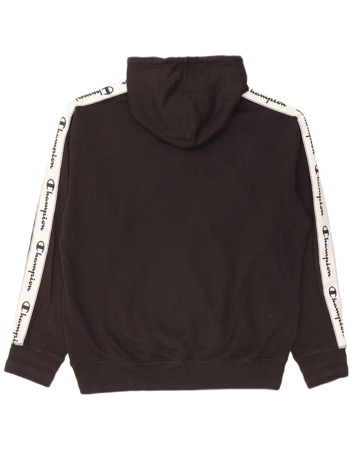 Ανδρικό Champion Graphic Hoodie Jumper Μεσαίο μαύρο βαμβακερό