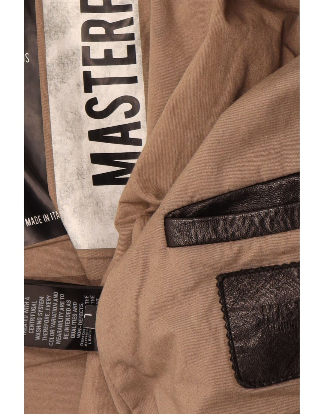 Masterpelle Ανδρικό Δερμάτινο Αγωνιστικό Μπουφάν UK 40 Large Μαύρο Δέρμα