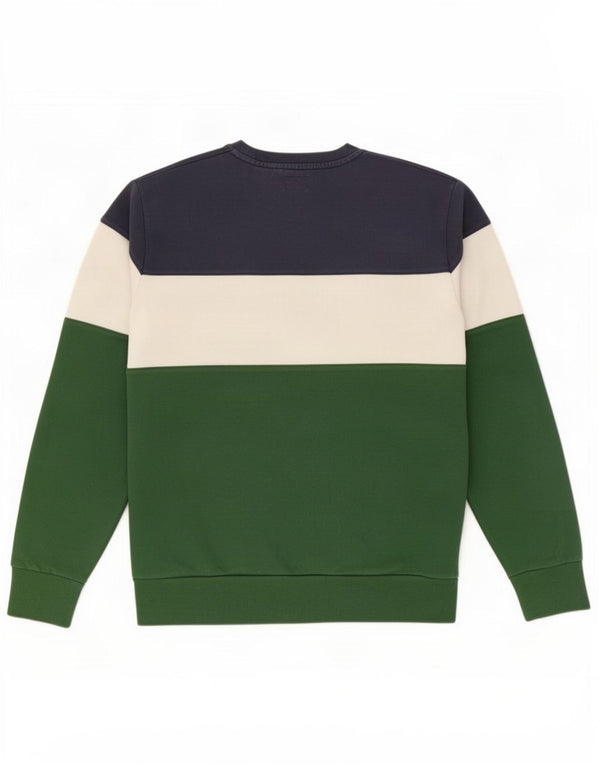 Levi's Mens Sweatshirt Jumper Medium Multicoloured Colourblock Cotton