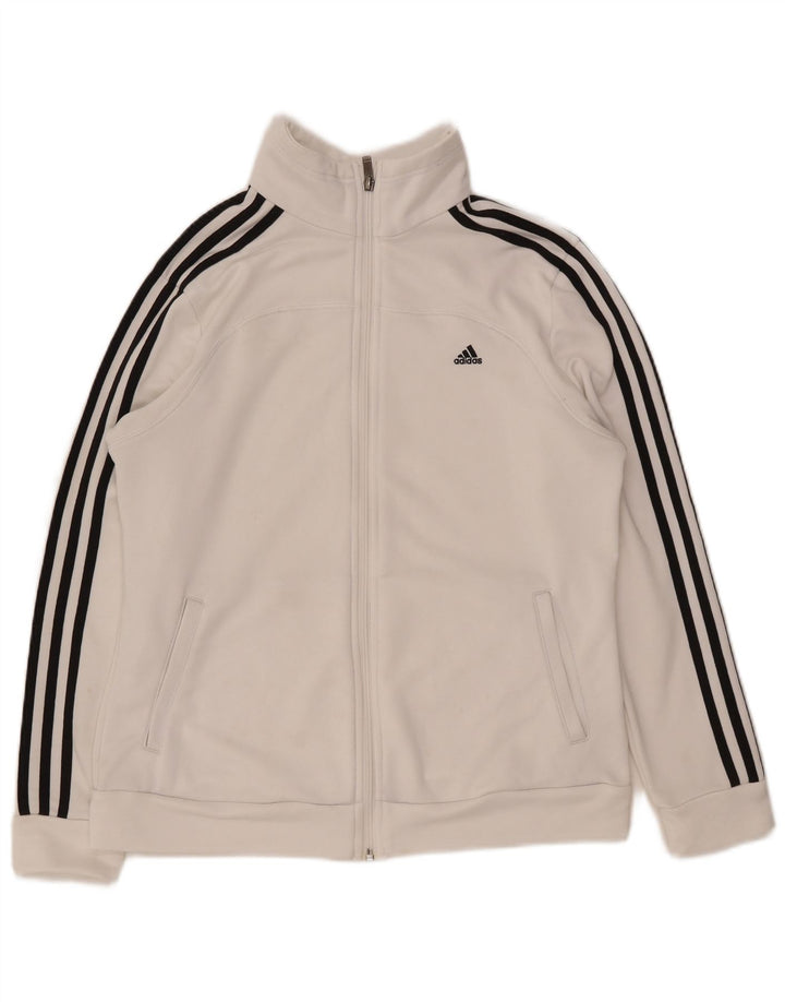 Γυναικεία φόρμα ADIDAS Climalite Top Jacket UK 16/18 Large White