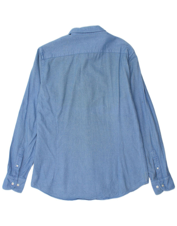 Massimo Dutti Mens Shirt Medium Blue